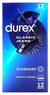 Durex Classic Jeans Standard 12 Préservatifs