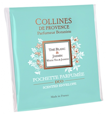 Collines de Provence Pochette Parfumée Duo - Parfum : Thé Blanc & Jasmin