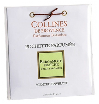 Collines de Provence Pochette Parfumée Les Naturelles - Senteur : Bergamote Fraîche