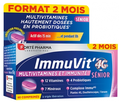 Forté Pharma ImmuVit' 4G Sénior 60 Comprimés