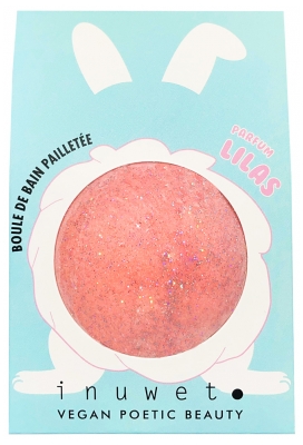 Inuwet Glitter Bath Ball 120 g - Zapach: Liliowy