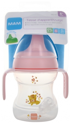 MAM Like a Big Cup With Handles 190 ml 6 Miesięcy i + - Kolor: Biały