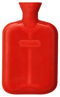 Cassandra Rubberen Warmwaterkruik 1,8 L - Kleur: Rood