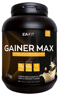 Eafit Muskelopbygning Gainer Max 1,1 kg - Duft: Intens vanilje