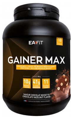 Eafit Muskuļu Veidošana Gainer Max 1,1 kg - Aromāts: Šokol?des lazdu rieksti