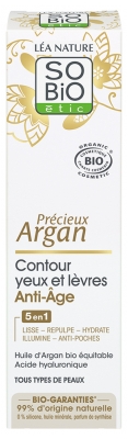 Léa Nature SO BIO étic Précieux Argan Contour Yeux et Lèvres Anti-Âge Bio 15 ml