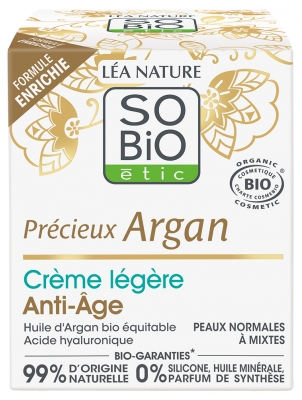 Léa Nature SO BIO étic Précieux Argan Organic Light Anti-Aging Cream 50 ml