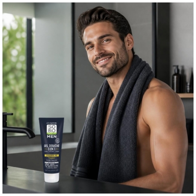 Léa Nature SO BIO étic Men Gel de Duș 3în1 Energizant Bio 200 ml