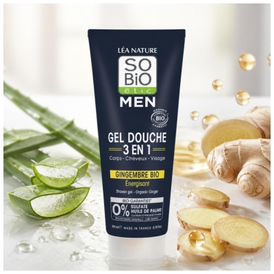 Léa Nature SO BIO étic Men Gel de Duș 3în1 Energizant Bio 200 ml