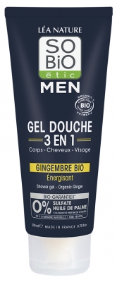 Léa Nature SO BIO étic Men Energetyzujący Organiczny żel pod Prysznic 3 w 1 200 ml