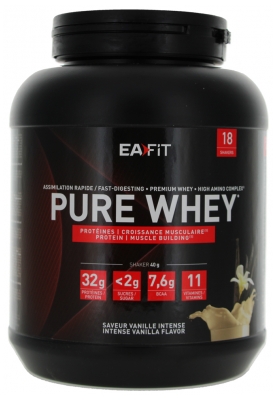 Eafit Construction Musculaire Pure Whey 750 g - Parfum : Vanille Intense