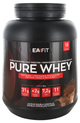 Eafit Construção Muscular Pure Whey 750 g - Fragrância: Chocolate duplo