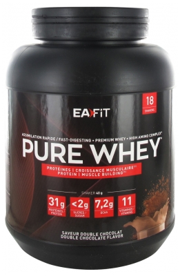 Eafit Construction Musculaire Pure Whey 750 g - Parfum : Double Chocolat