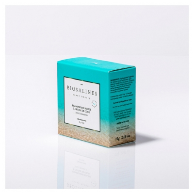 Biosalines Festes Shampoo mit Kokosnussöl 75 g