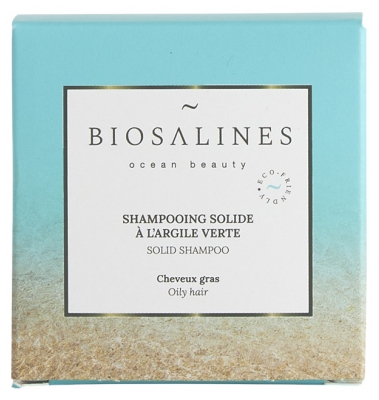 Biosalines Shampoing Solide à l'Argile Verte 75 g