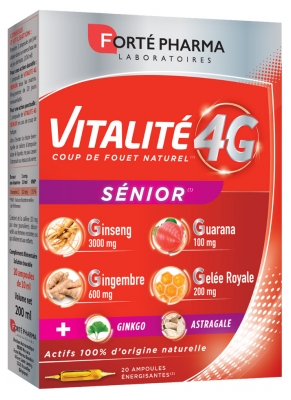 Forté Pharma Vitalité 4G Sénior 20 Ampoules