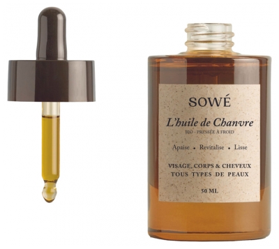 Sowé L'Huile Pure de Chanvre Bio 50 ml