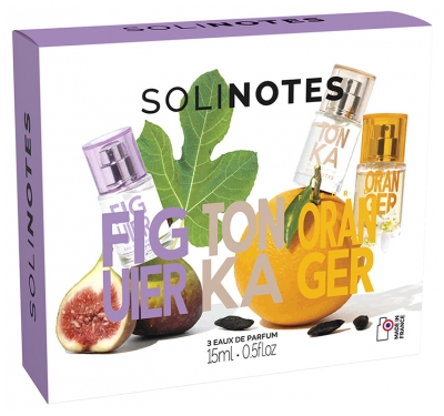 Solinotes Figuier, Tonka et Fleur d'Oranger Coffret Eaux de Parfums