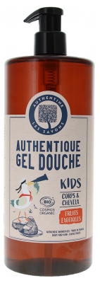 Authentine Authentique Gel Douche Kids Corps et Cheveux Fruits Exotiques Biologque 1 L