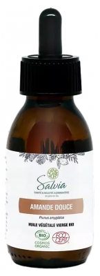 Salvia Nutrition Jomfru Vegetabilsk Olie Sød Mandel Bio 100 ml