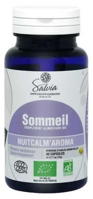 Salvia Nutrition Nuitcalm'Aroma Sommeil Bio 40 Capsules