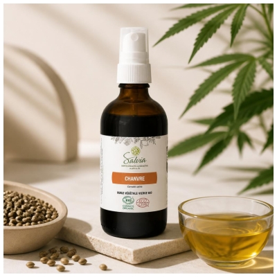 Salvia Nutrition Virgin Vegetal Oil Hemp Organic 100 ml