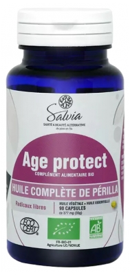 Salvia Nutrition Huile Complète de Périlla Age Protect Bio 90 Capsules