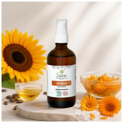 Salvia Nutrition Bioloģiskais Kalandulas Eļļas Macerāts 100 ml