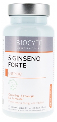 Biocyte 5 Ginseng Forte 40 Capsules