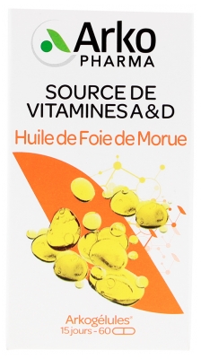 Arkopharma Arkogélules Aceite de Hígado de Bacalao 60 Cápsulas