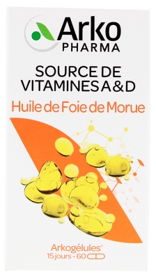 Arkopharma Arkogélules Huile de Foie de Morue 60 Capsules