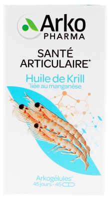 Arkopharma Arkogélules Huile de Krill Liée au Manganèse 45 Capsules