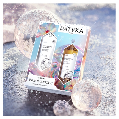PATYKA Body Revitalizing Body Scrub Bio 150 ml + Relaxing Mousse Oil Bio 200 ml Lahjaksi
