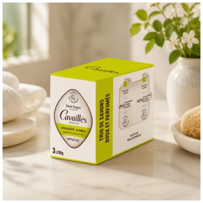 Cavaillès Savon Surgras Appelsiini Jasmiini 3 x 200 gr