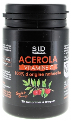 S.I.D Nutrition Acerola Vitamin C 30 Tabletek