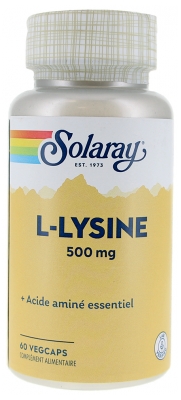 Solaray L-Lisina 500 mg 60 Vegecaps