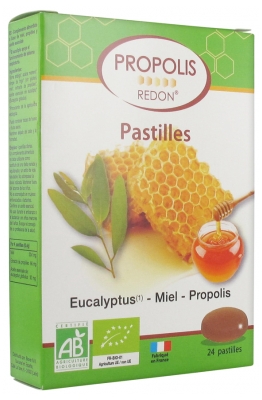 Redon Eukaliptus Miód Propolis Pastylki Organiczne 24 Pastylki