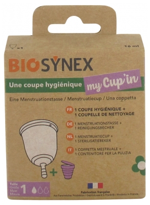 Biosynex Mein Cup'in Hygienic Cup Größe 1