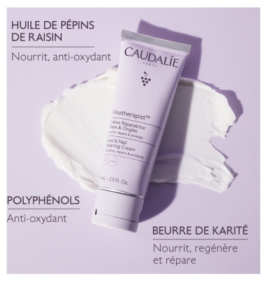 Caudalie Vinotherapist Crème Réparatrice Mains & Ongles 75 ml