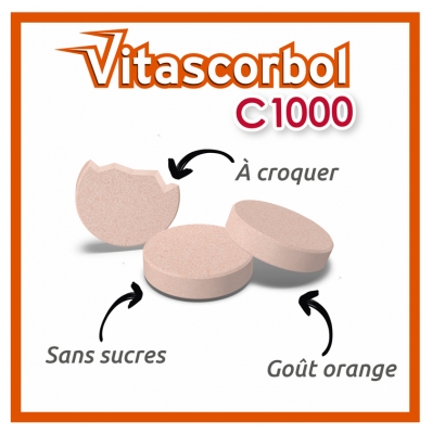 Vitascorbol C1000 20 Comprimés à Croquer