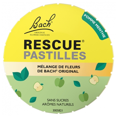 Rescue Bach obuolių ir mėtos skonio pastilės 50 g