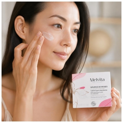Melvita Source de Roses Crème Hydra-Repulpante Bio 50 ml