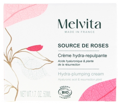 Melvita Source de Roses Crème Hydra-Repulpante Bio 50 ml