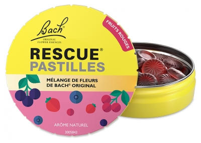 Rescue Bach Pastilles Saveur Fruits Rouges 50 g