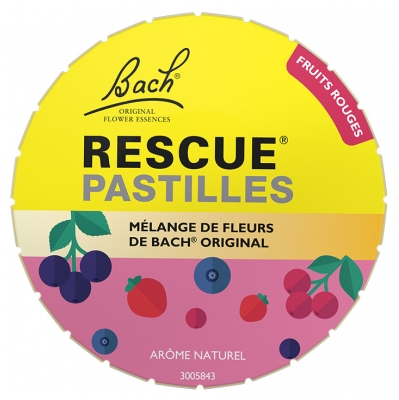 Rescue Bach Raudonųjų Vaisių Skonio Pastilės 50 g