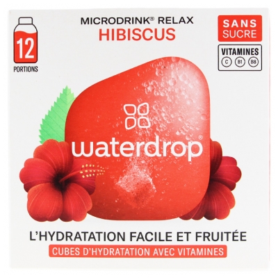 Waterdrop Microdrink 12 Portions - Goût : Hibiscus