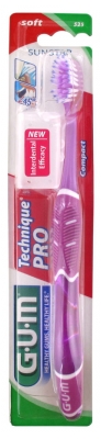 GUM Brosse à Dents Technique Pro Souple 525 - Couleur : Violet