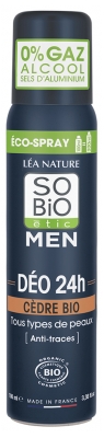 Léa Nature SO BIO étic Men Déo 24H Anti-Traces Éco-Spray Bio 100 ml