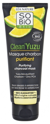 Léa Nature SO BIO étic Clean'Yuzu Masque Charbon Purifiant Bio 75 ml