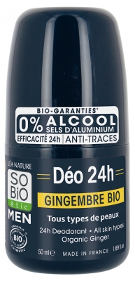 Léa Nature SO BIO étic Men Déo 24H Gingembre Roll-On Bio 50 ml